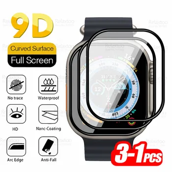 1-3ks 9D Tvrdeného Skla Pre iWatch 49 mm, Ultra Screen Protector Pre Apple sledujem Ultra Ochranné Fólie na Smartwatch Príslušenstvo