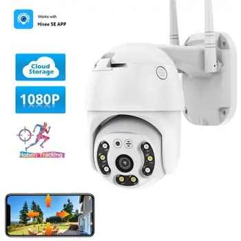 1080P PTZ Wifi IP Kamera, Vonkajšie Farebné Nočné Videnie AI Ľudských rozpozná Bezdrôtové Kamery H. 265 Audio Sledovania Bezpečnostné CCTV Kamera