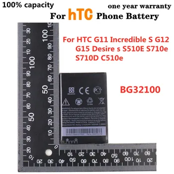 1450mAh BG32100 Náhradné Batérie Pre HTC G11 Incredible S G12 G15 Desire s S510E S710e S710D C510e Batérie Telefónu