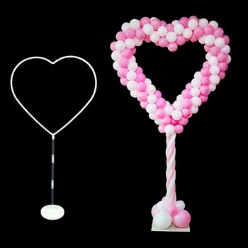 155cm Srdce Balón Stojan Stĺpec Držiteľ Svadobné Balóny Arch Láska Globos Valentines Day Dekorácie Narodeninovej Party Dodávky