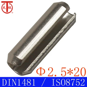 (2.5*20)DIN1481 / ISO8752 jar pin /Štrbinový Jar Pin ( Stočený pin ) 100 ks/veľa