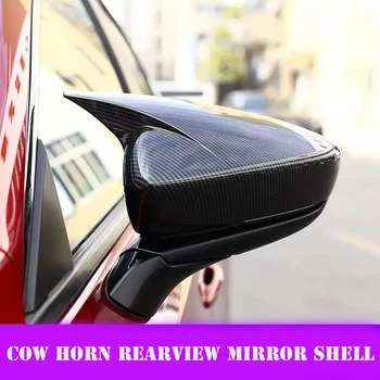 2 KS Spätné Zrkadlo reflektorové zrkadlo upravené rohy uhlíkových vlákien shell auto príslušenstvo Pre Mazda 3 2019 2020 2021