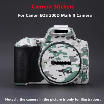 200D2 II Fotoaparát Nálepky Vinyl Odtlačkový Pokožky Zábal Kryt pre Canon EOS 200D Mark II Fotoaparát 3M Premium Anti Scratch Súd Zábaly Prípadoch