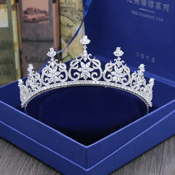 2021 C014 Svadobné Korún Kráľovská Nevesta Headpiece Vlasy, Šperky, Luxusné Svadobné Tiaras Veľkoobchod Ženy Pokrývku Hlavy Úžasné Veľký Kráľ Koruna