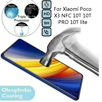 3D 9H Nové Tvrdeného Skla pre Xiao POCO X3 NFC HD Transparentné Úplné Pokrytie Screen Protector Film Pre Xiaomi10T 10 TON PRO Lite 10 ton