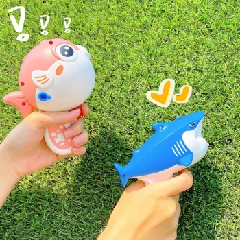 3D Zvierat Vodné Pištole Hračka Shark Blowfish Stlačte Vodné Striekacie Pištole Letné Pláž Záhrada, Vonkajšie Hračky, Kreslené Darček