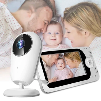 4.3 inch Bezdrôtový Video Baby Monitor Sitter prenosná Detská Opatrovateľka IR LED pre Nočné Videnie intercom Dohľadu Bezpečnostné Kamery