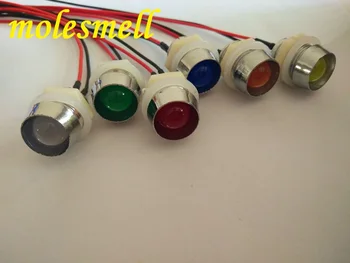 5 ks 10 mm 3V DC Pre-Káblové rozptýleného LED + Plastový Rám Držiaka Svetlo červená žltá modrá zelená biela oranžová teplá biela rozptýlenej