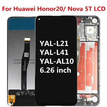6.26 palca Na Honor20 LCD Pre Huawei Honor 20 LCD Displej Dotykový Displej Digitalizátorom. Montáž Obrazovky na Nova 5T Nova5T Displej