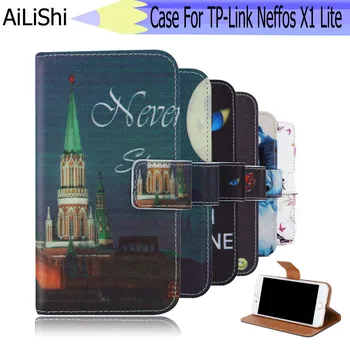 AiLiShi Pre TP-Link Neffos X1 Lite Prípade Exkluzívny Telefón Neffos X1 Lite Kožené puzdro Flip Kreditnej Karty Držiteľ Peňaženka 6 Farieb