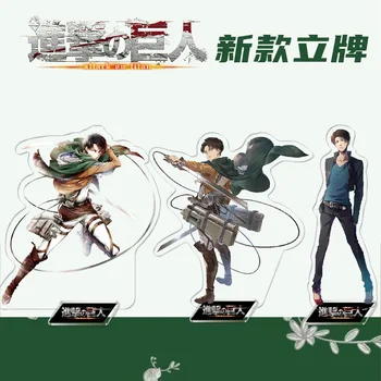 Anime Útok na Titan Akrylový Stojan Obrázok Eren Ackermana Ploche Stojí Doska Dekorácie Modelu Hračka