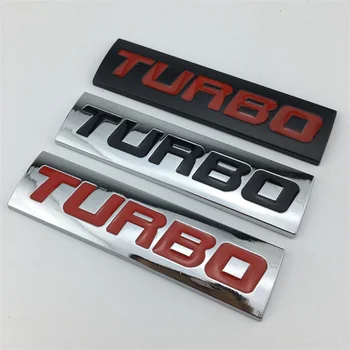 Auto Tvarovanie Kovov Turbo Logo Auta Znak Premium 3D Šport Odznak Auto Zadný Kufor Nálepky Strane Blatník Príslušenstvo Odtlačkový