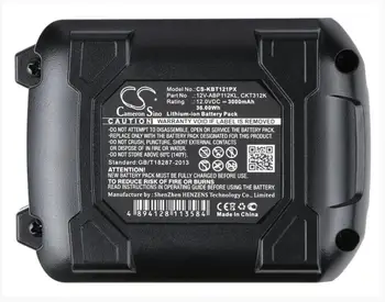 Cameron Čínsko 3000mAh batérie pre KOBALT CDT212KU CID120KU CSJ120KU 12V-ABP112KL CKT312K Náradie Batérie