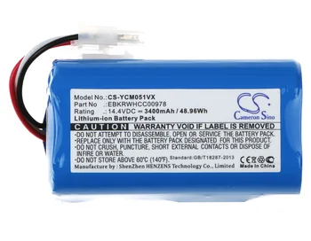 Cameron Čínsko EBKRTRHB000118-VE Batérie pre iCLEBO YCR-M05-10 YCR-M05-11 YCR-M05-20 YCR-M05-30 YCR-M05-50 Smart YCR 3400mAh