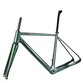Chameleon1006 Farba štrku bike rám uhlíka disk cyklokros bicykel rám s sedlovka veľkosť 27.2 mm