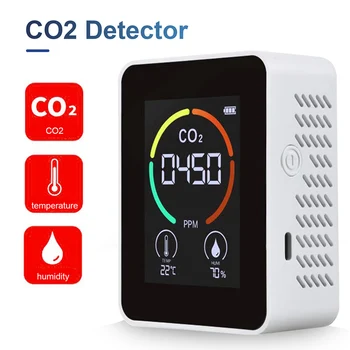 CO2 Snímač Vzduchu Detektor Oxidu Uhličitého Detektor Poľnohospodárskej Produkcie Skleníkových CO2 Meter Kvality Ovzdušia Monitor CO2 detektor