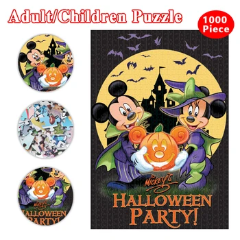 Disney 500 Kusov Puzzle Mickey Mouse Montáž Obrázok Puzzle Vzdelávacie Hračka pre Dospelých, Deti, Dieťa Halloween Darček