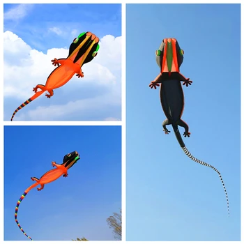 doprava zadarmo 14m gecko lietajúci draci profesionálne vietor, draci mäkké drakov paraglider krídlo obrie zvierat kite vietor, draci pre seniorov