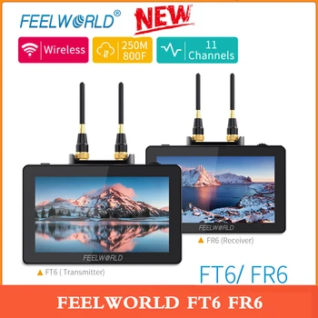 FEELWORLD FT6 FR6 5.5 Palcový Bezdrôtový Prenos Videa Fotoaparátu DSLR Oblasti 4K HDMI Monitor Vstavaný Vysielač, Prijímač Systému
