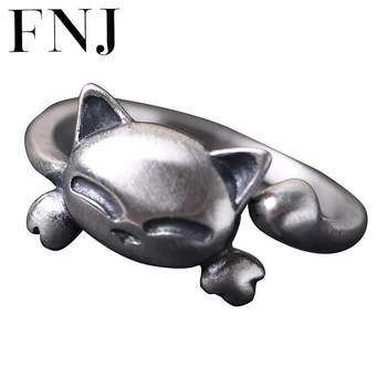 FNJ Zvierat Krúžok 925 Silver Nové Módne Originálne S925 Šterlingov Strieborné Prstene pre Ženy Šperky Nastaviteľná veľkosť