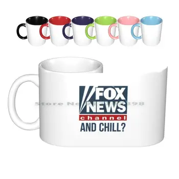 Fox News A Chill Keramické Hrnčeky Kávy Poháre Mlieka Čaj Hrnček Fox News Republikánskej Konzervatívny Netflix A Chill Tvorivé Trendov
