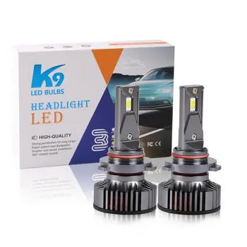 K9 nové auto led reflektor 55W zvýrazniť pozornosti 6500k auto led9005 žiarovka upravené v blízkosti a vysoká svetla 2KS