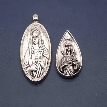 Katolícka Maria Madonna Medaila Milosrdenstva. Milosrdenstva Márie Prívesok Medailón Náhrdelník / Náramok