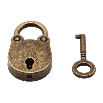 Kovové Staré Vintage Štýl, Mini Zámok Malých Batožiny Poľa Key Lock Medenej Farby Domáce Využitie Hardvéru Dekorácie