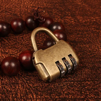 Kreatívne Zliatiny Zine Heslo Zámky Vintage Starožitné Čínsky Old Style Šperky Hrudníka Box Kód, Password Lock Zámkom Malé