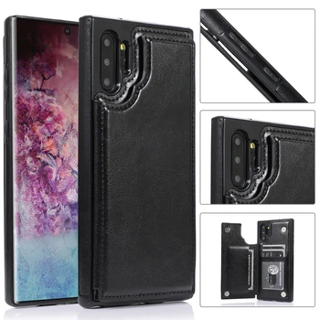 Luxusné Peňaženky, Kožené puzdro Pre Samsung Galaxy Note 20 Ultra Poznámka 10 Plus FE Back Flip Coque Pre bod 9 8 Sloty pre Karty Kryt