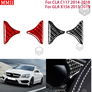 MMII Reálne Uhlíkových Vlákien Interiérov Automobilov Vody Držiak Dekorácie Kryt Nálepky na Mercedes Benz CLA C117 GLA X156 2014-2019