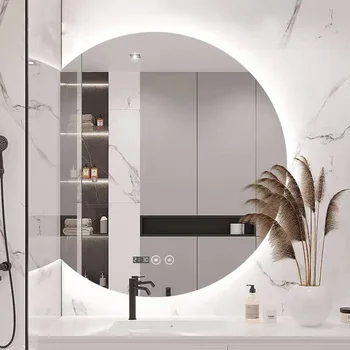 Nepravidelný Smart Kúpeľňa Zrkadlo Led Svetlo, Dotyk make-up, Obliekanie, Sprcha Zrkadlo Moderné Stenu Espejo Porovnanie Kozmetické Zrkadlo