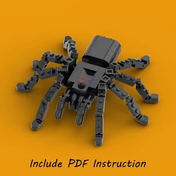 New Black Spider Zvieratá Model Stavebné Bloky MOC Vzdelávacie Montáž Tehly Nastaviť Kreatívne Zložité Hračka Halloween Deti Darčeky