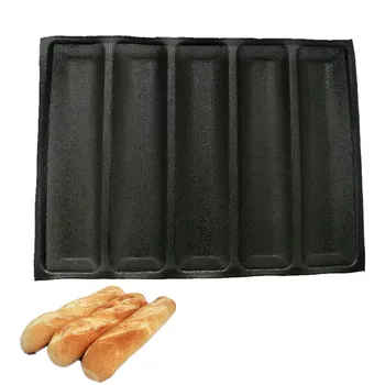 Non-Stick Bageta Vlna francúzsky Chlieb Pečenie Perforované pečící Mat pre 12-Palcový Sub Kotúčoch Silikónové Vložky Pečenie