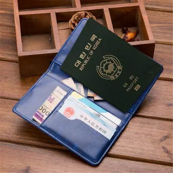 Nové Mužov A Žien PU ultra-tenký cestovný Pas Peňaženky Na ručné Dokumenty Balíka multi-function Pas Karty Sady Kabelku ID