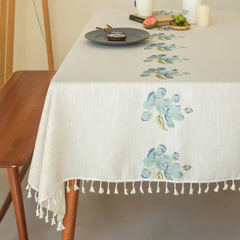 Obrus Obdĺžnikový obrus Výšivky Nordic Vidieku obrus Textílie pre Domácnosť Obdĺžnikový Čaj Stôl Runner