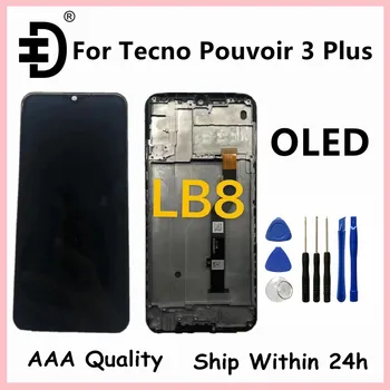 OLED Pre Tecno Pouvoir 3 Plus LB8 LCD Displej Dotykový Panel Digitalizátorom. Pre Tecno Pouvoir 3 Plus LB8 LCD Displej S Rámom