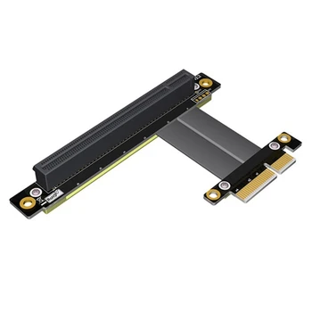 PCI-E slot karty PCI Express 16X pre 4X Rozšírenie Stužkový Kábel Express Card Adaptér Kábel 90 Stupňov na 180 Stupňov-0,1 M