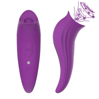 Pošvy Stimulátor Klitorisu 8 Rýchlosť Sania Vibrátor pre Ženy, Bradavky Jazyk Bulík Upozorňuje Erotický Sex Masturbator Hračky