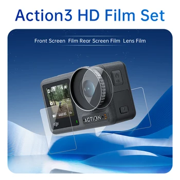 Pre DJI Akcia 3 fotoaparát chránič obrazovky Objektív ochranné sklo film ochranu s vysokým rozlíšením membrány kamery príslušenstvo