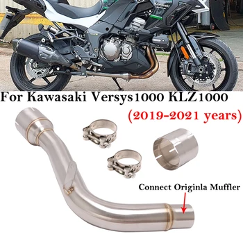 Pre Kawasaki Versys1000 SE KLZ1000 Versys 1000 2019 - 2021 Motocykel Výfukových Šál Uniknúť Katalyticky Vymazať Upravené Odkaz Rúry