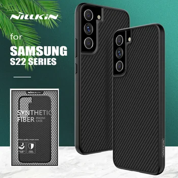 pre Samsung Galaxy S22 Plus Prípade Nillkin Syntetické Vlákna Zadný Kryt Ultra-Tenký Telefón puzdro Mäkké pre Samsung S22 Prípade, 5G