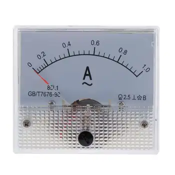 Presné 85L1 AC Analógový Panel Ammeter Rozchod Ampér Aktuálne Meter Plast, Meď