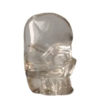 Prírodné Quartz Crystal Skull Náboženské Dekorácie Wicca Energie Meditácie Crania Čakra Uzdravenie Čiar Dodávky