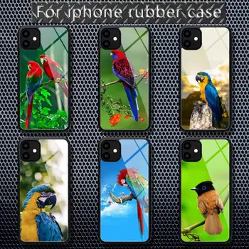 Roztomilý Papagáj Vtákov Telefón puzdro Gumené pre iPhone 12 11 Pro Max XS 8 7 6 6 Plus X 5S SE 2020 XR 12 Mini prípade