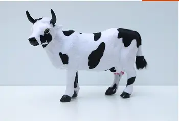 roztomilý simulácia krava hračka polyetylénu & kožušiny krava model dar, o 17x27cm 2442