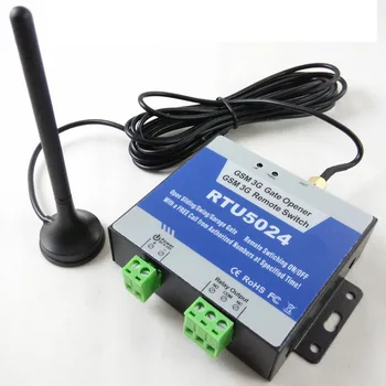 RTU5024 GSM Brány Otvárač Relé Spínač, Diaľkové Riadenie Prístupu Bezdrôtovej Dvere Otvárač Tým, Free Call S base spustenie drôt 1pcs/loit