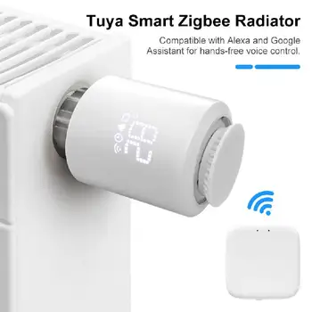 Smart Tuya ZigBee Radiátor Pohon Termostat Smart TRV Termostatické Ventil Regulátor Teploty Podporu Alexa Domovská stránka Google