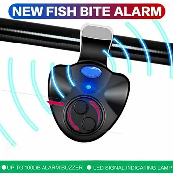 Smart Výstražné Svetlo Vysoká LED Rybárske Bite Alarm Senzor Citlivý Elektronický Indikátor Carp Bite Bell Pripomienka Siréna Bzučiak