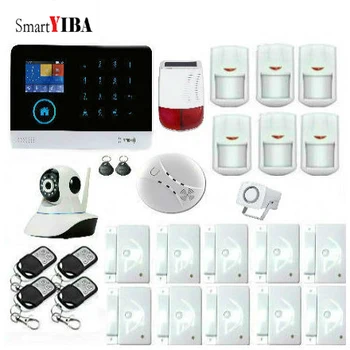 SmartYIBA Bezdrôtový Gsm siete wifi 2-v-1 + 360 stupeň ip bezpečnostné kamery domáci Alarm Systém